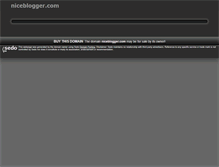 Tablet Screenshot of niceblogger.com